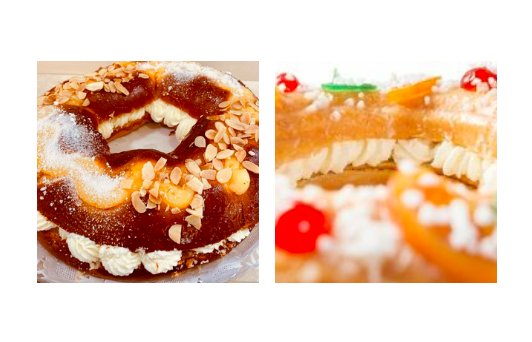 Corona de la Almudena y Roscón de Reyes, dulces similares pero con diferencias significativas