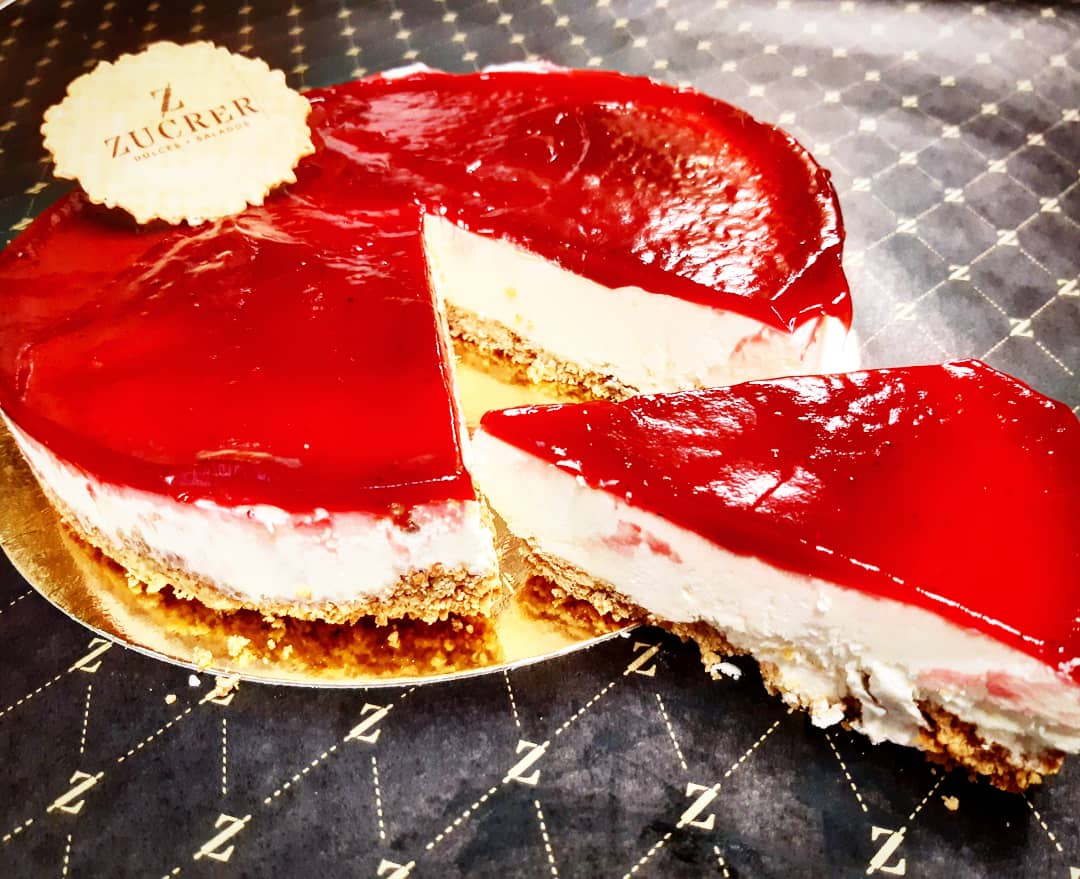 Cheesecake de Pastelería Zucrer, en Huesca