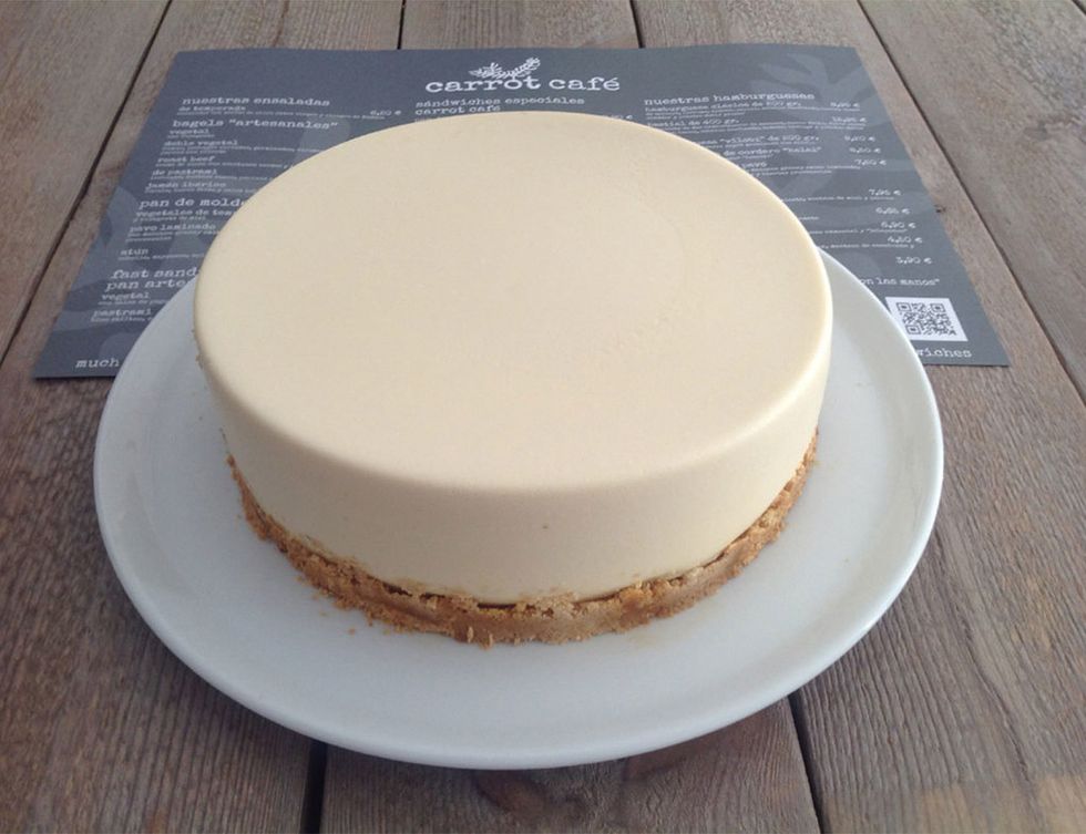 Tarta de queso de Carrot Café, en Barcelona